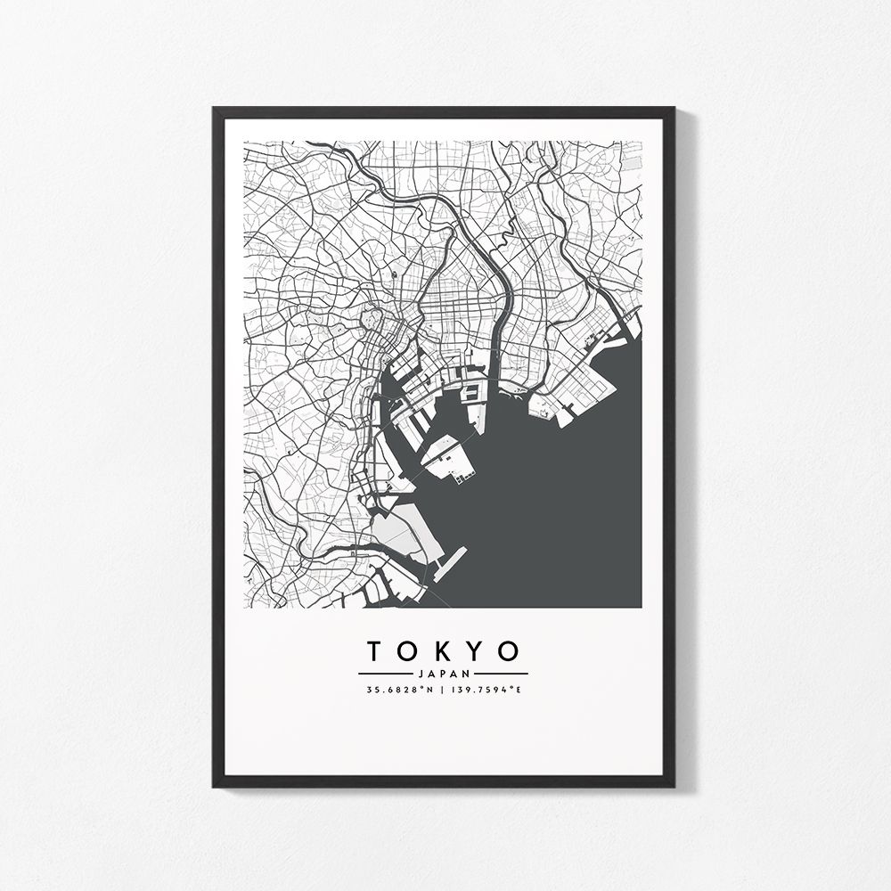 Poster - Tokyo Map