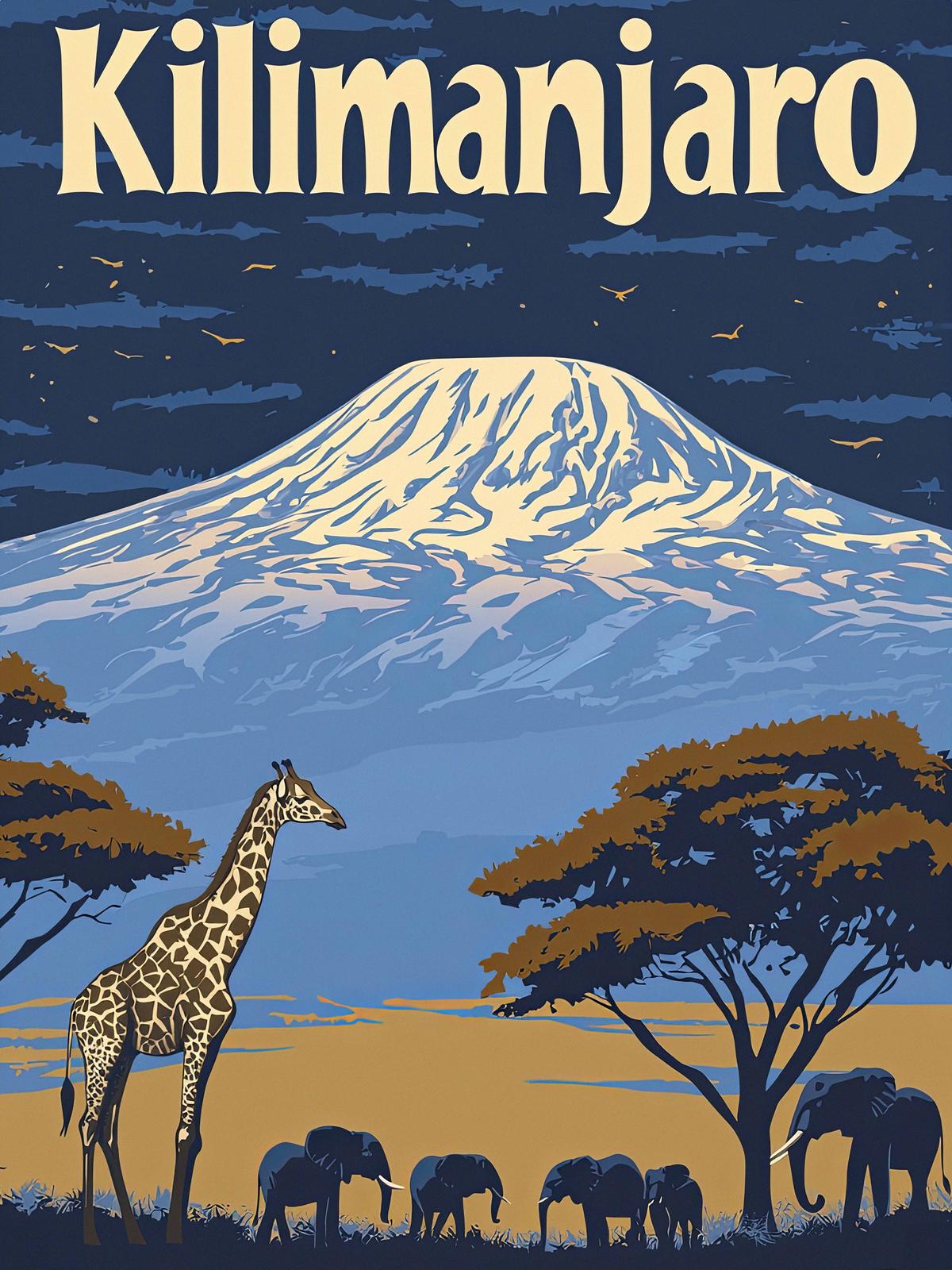 Poster - Kilimanjaro Wildlife