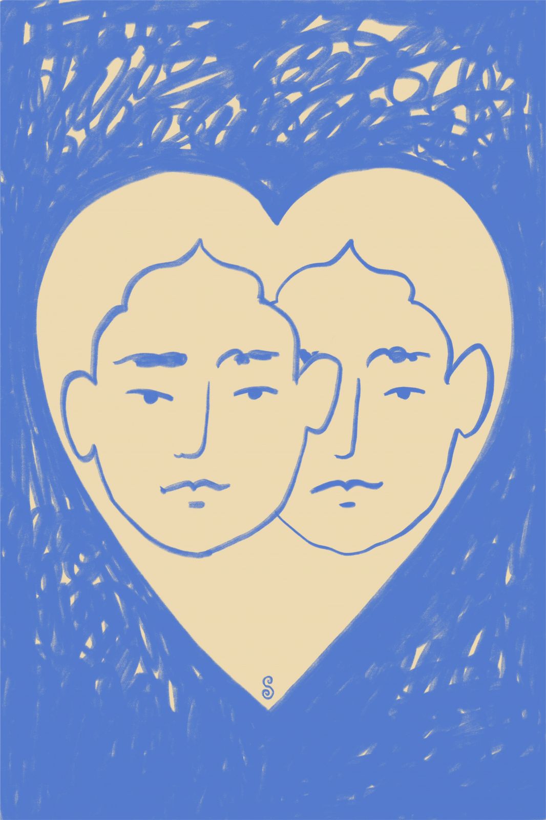 Poster - Heart Faces