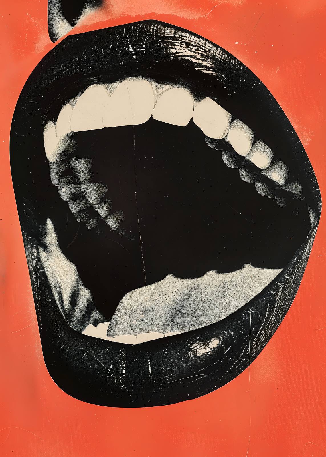 Poster - Abstract Mouth Art