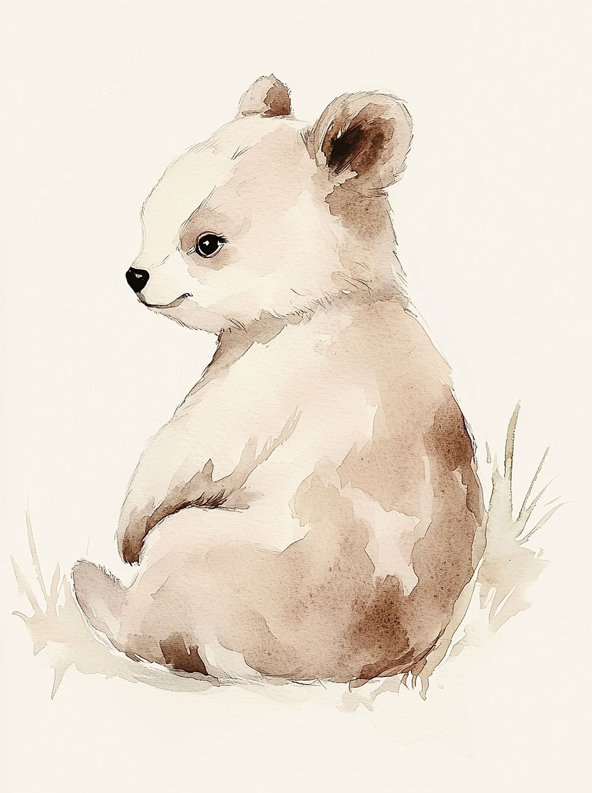 Poster - Watercolour Bear
