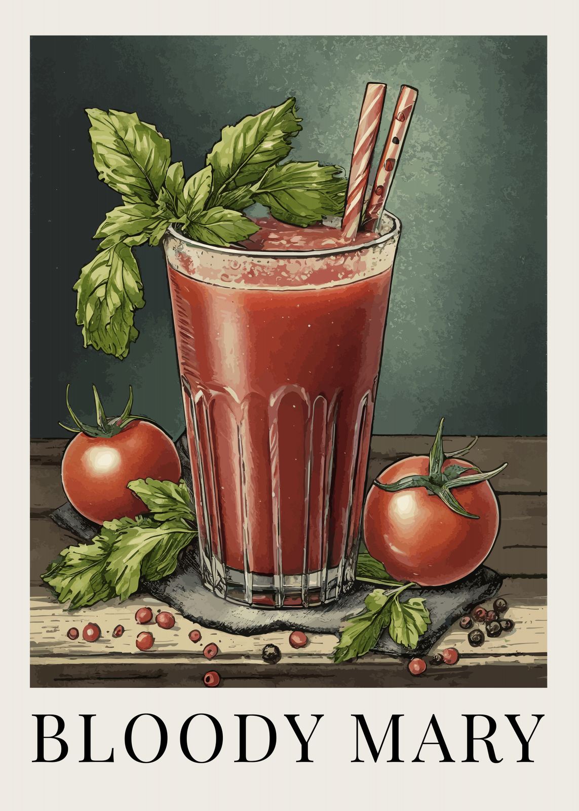 Poster - Bloody Mary Recipe