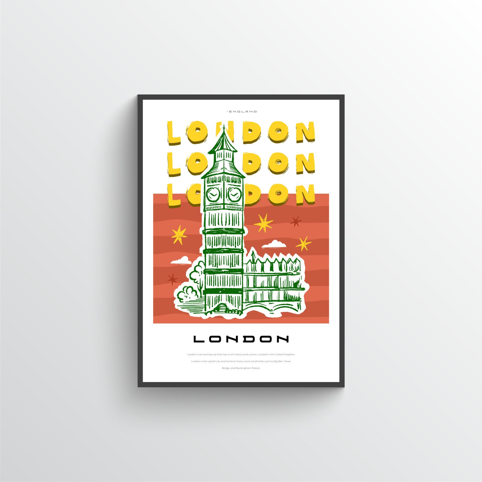 London Cityscape Poster