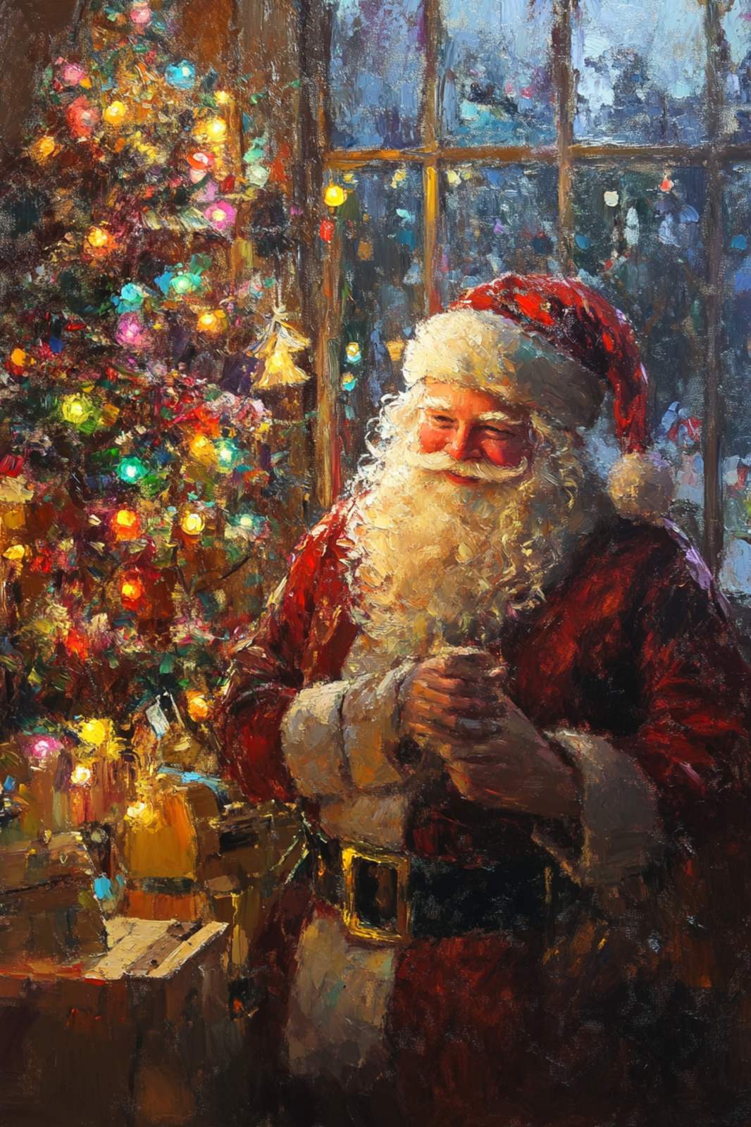 Poster - Santa Christmas Scenes / Set of 3