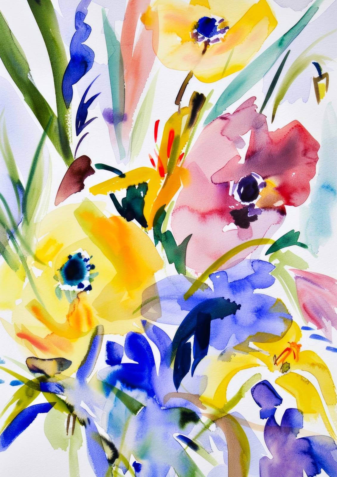 Poster - Colorful Floral Art