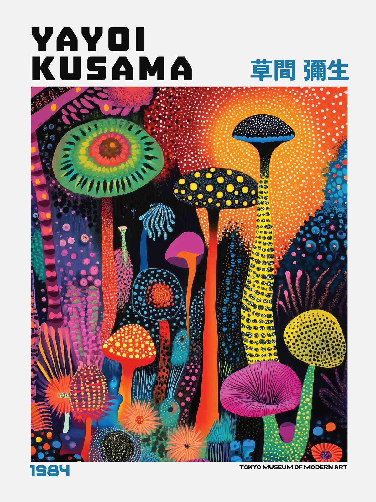 Poster - Yayoi Kusama Vibrant Nature
