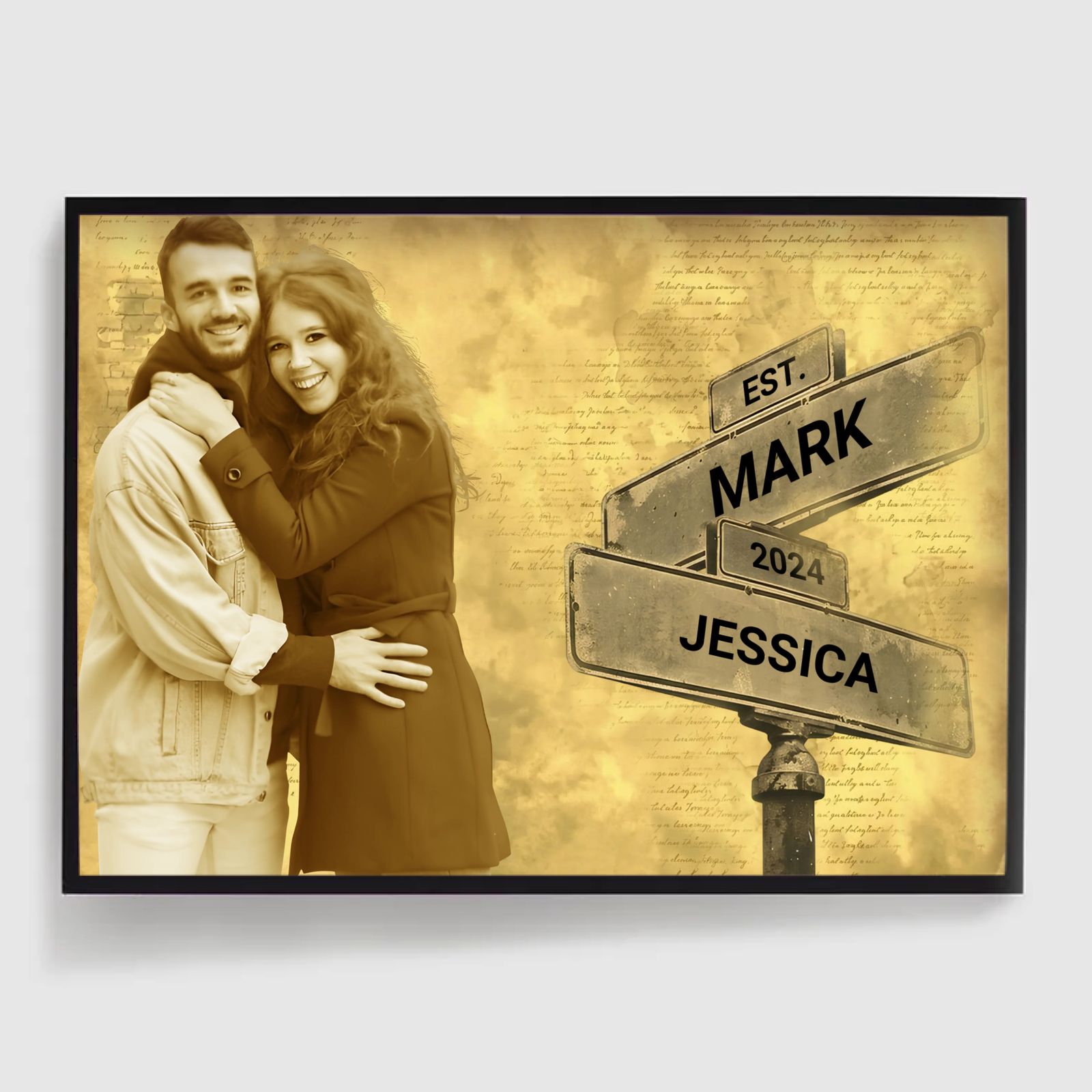 Personalised Poster - Road Sign with Image