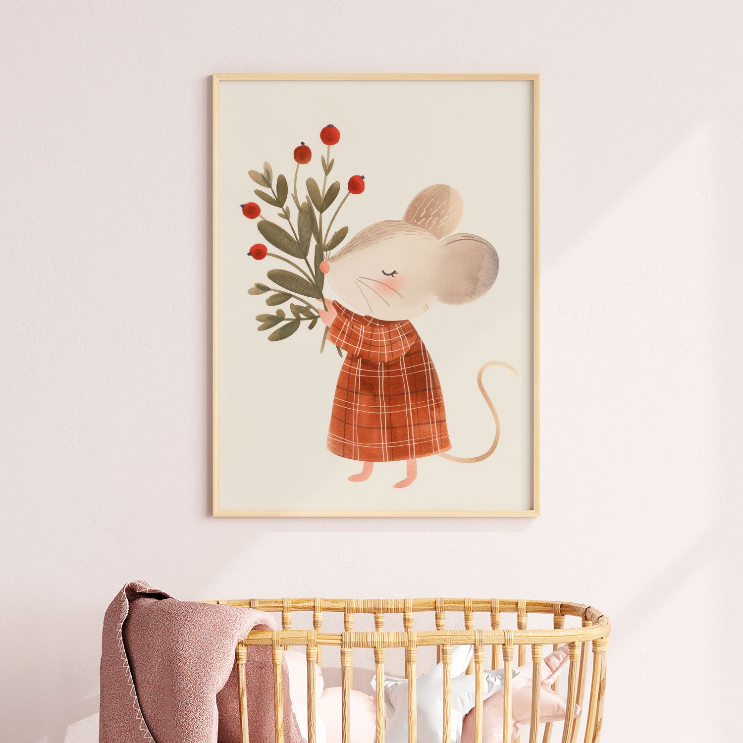 Poster - Mouse with Berries