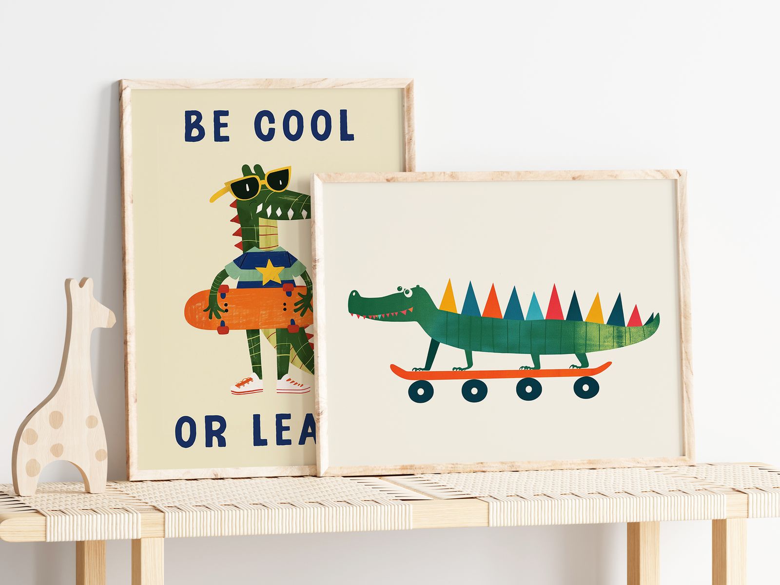 Poster - Cool Crocodile / Set of 2