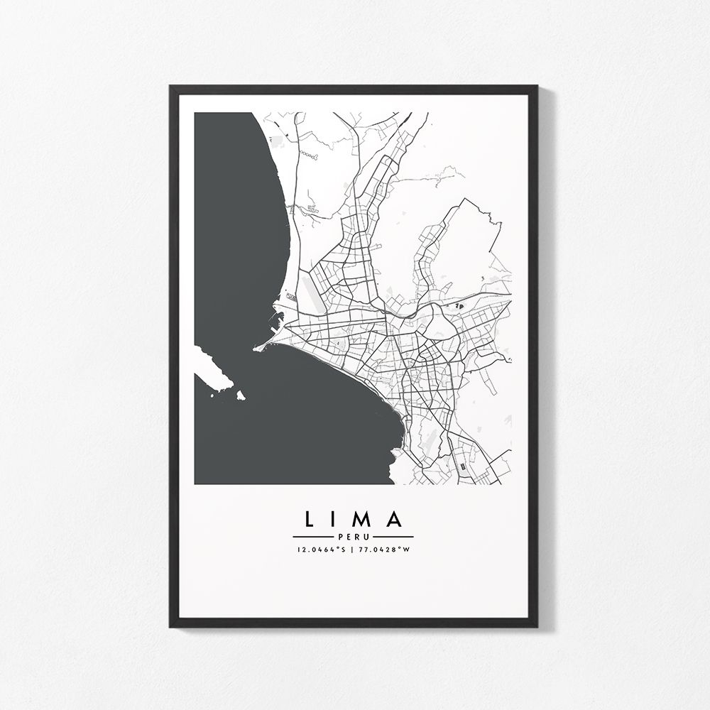 Poster - Lima Map