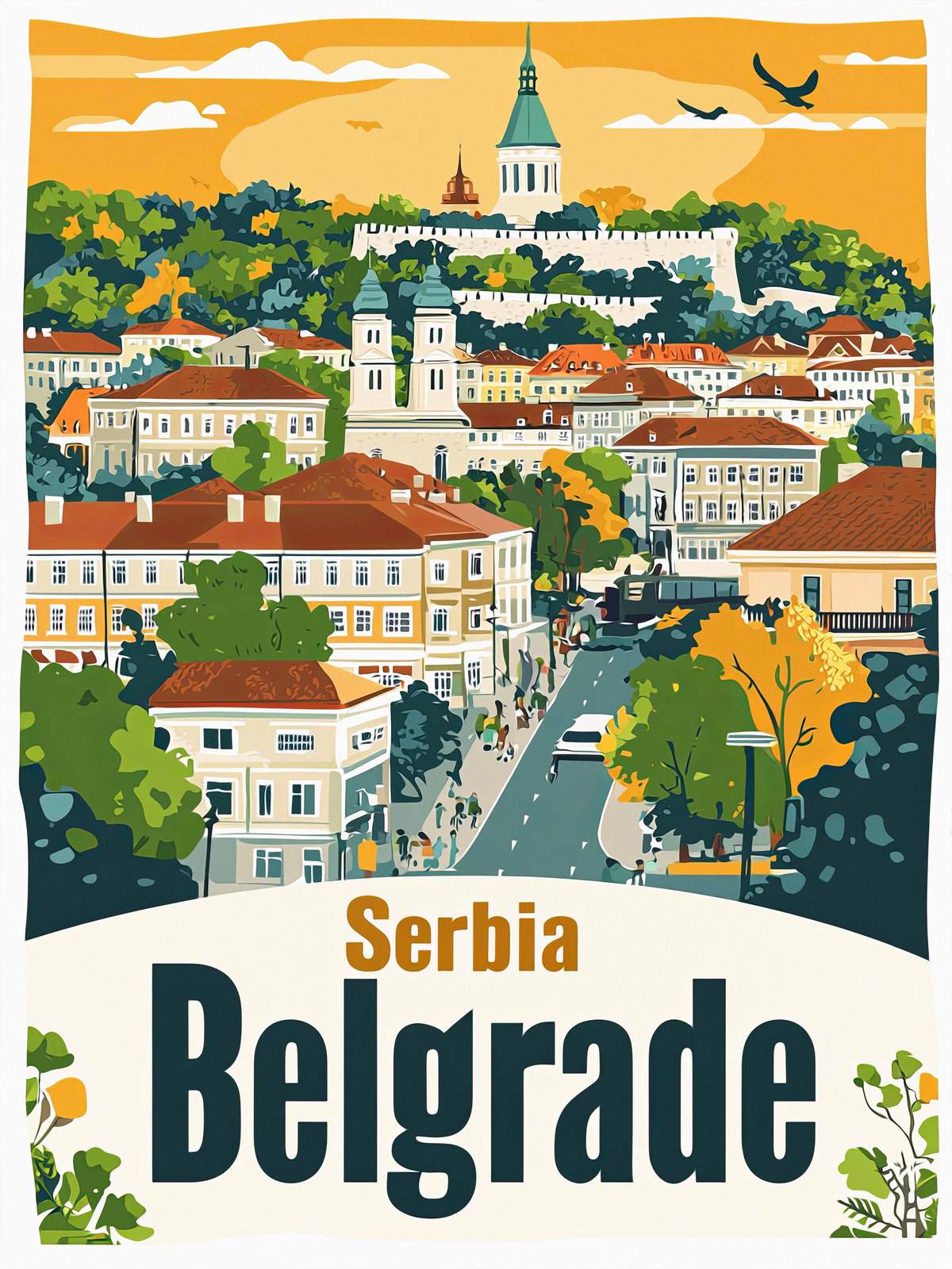 Poster - Serbia Belgrade