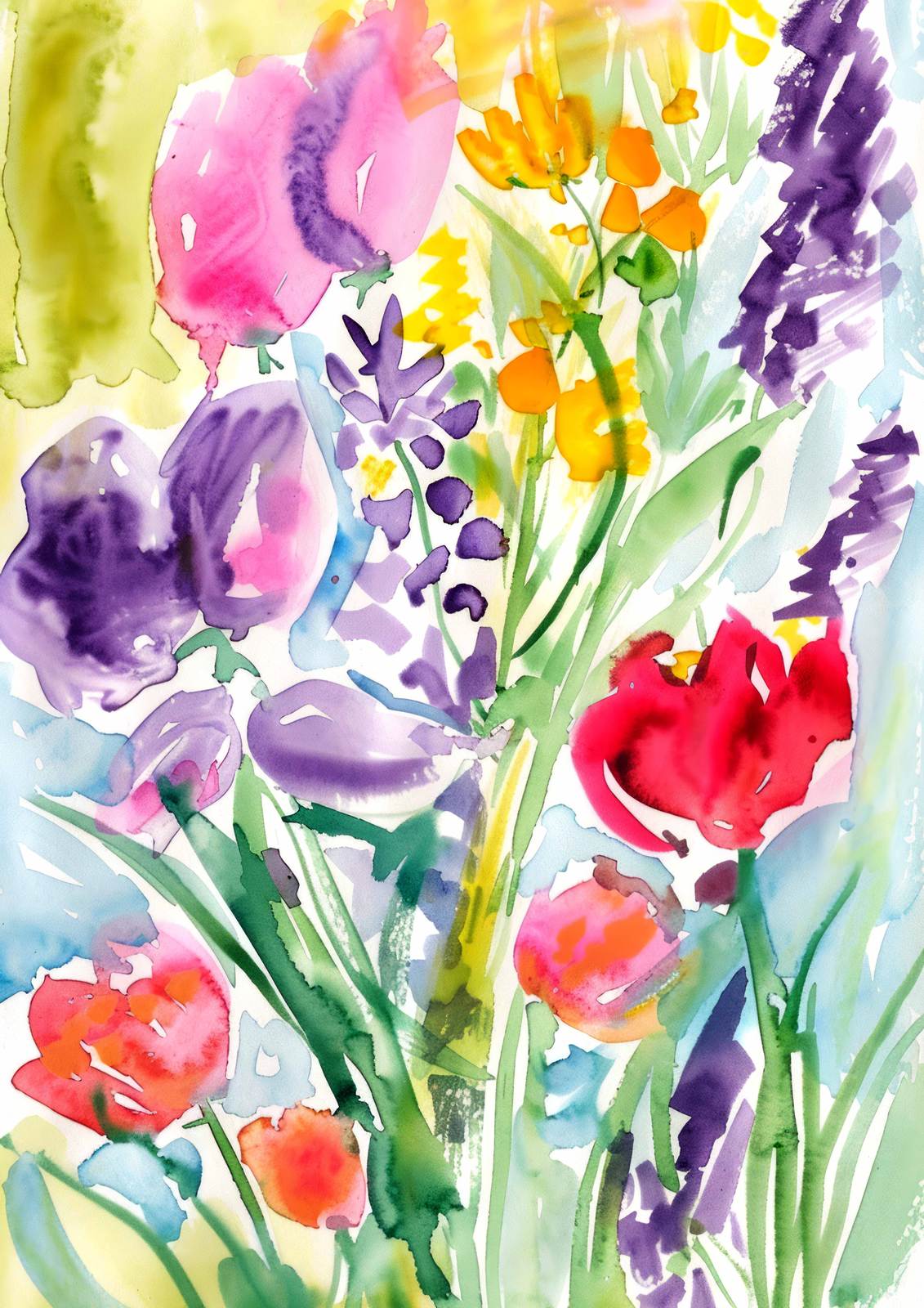 Poster - Floral Watercolor Art