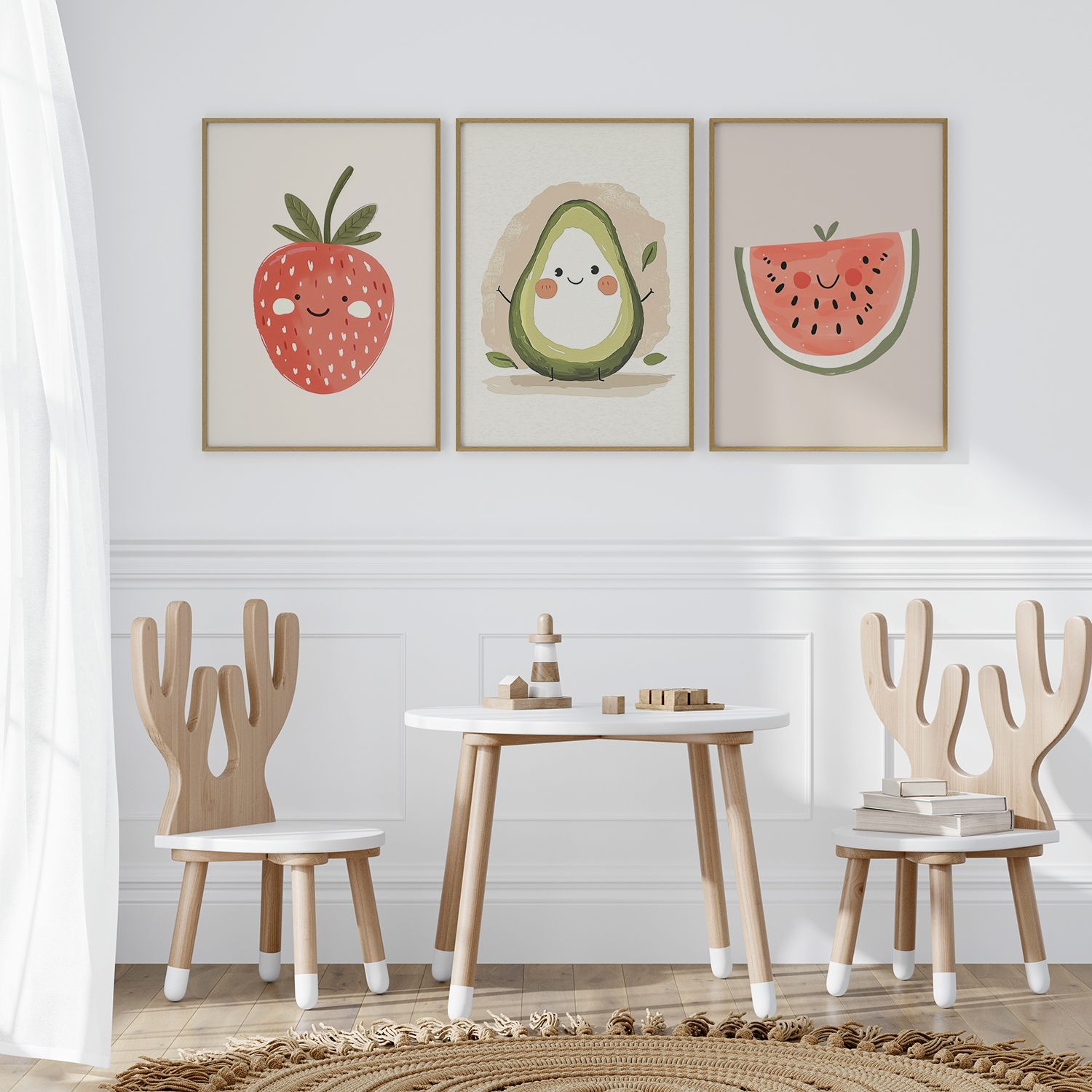 Poster - Cute Fruit Collection / Set of 3
