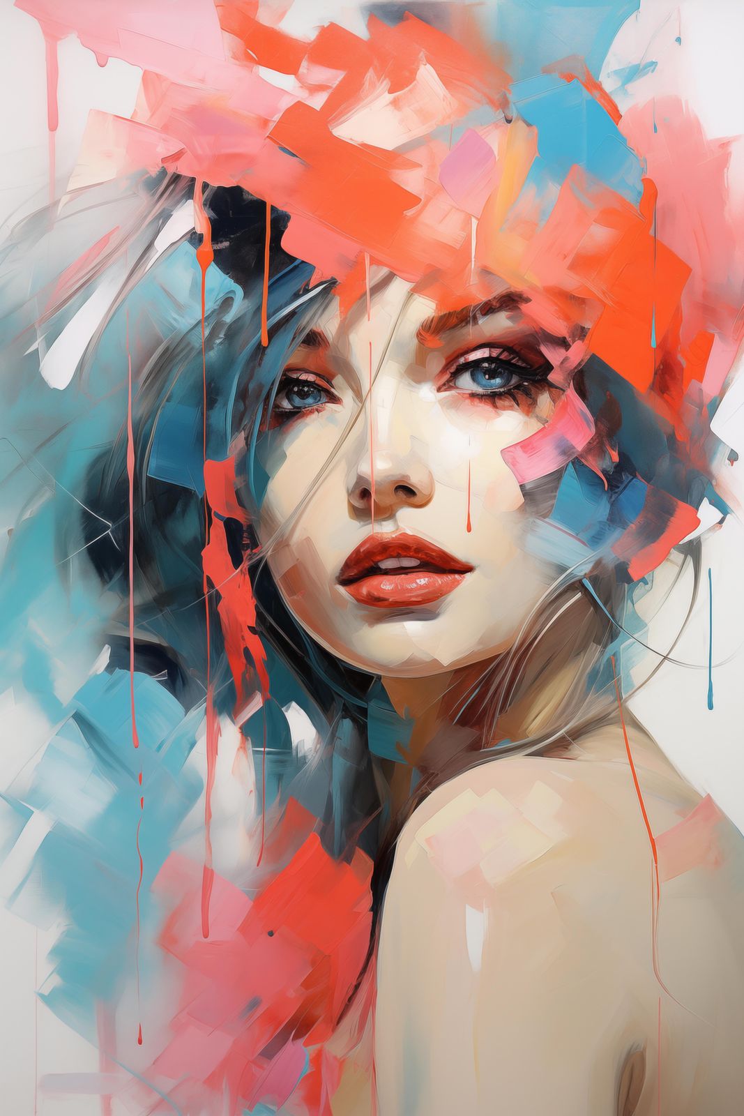 Poster - Colorful Portrait Woman