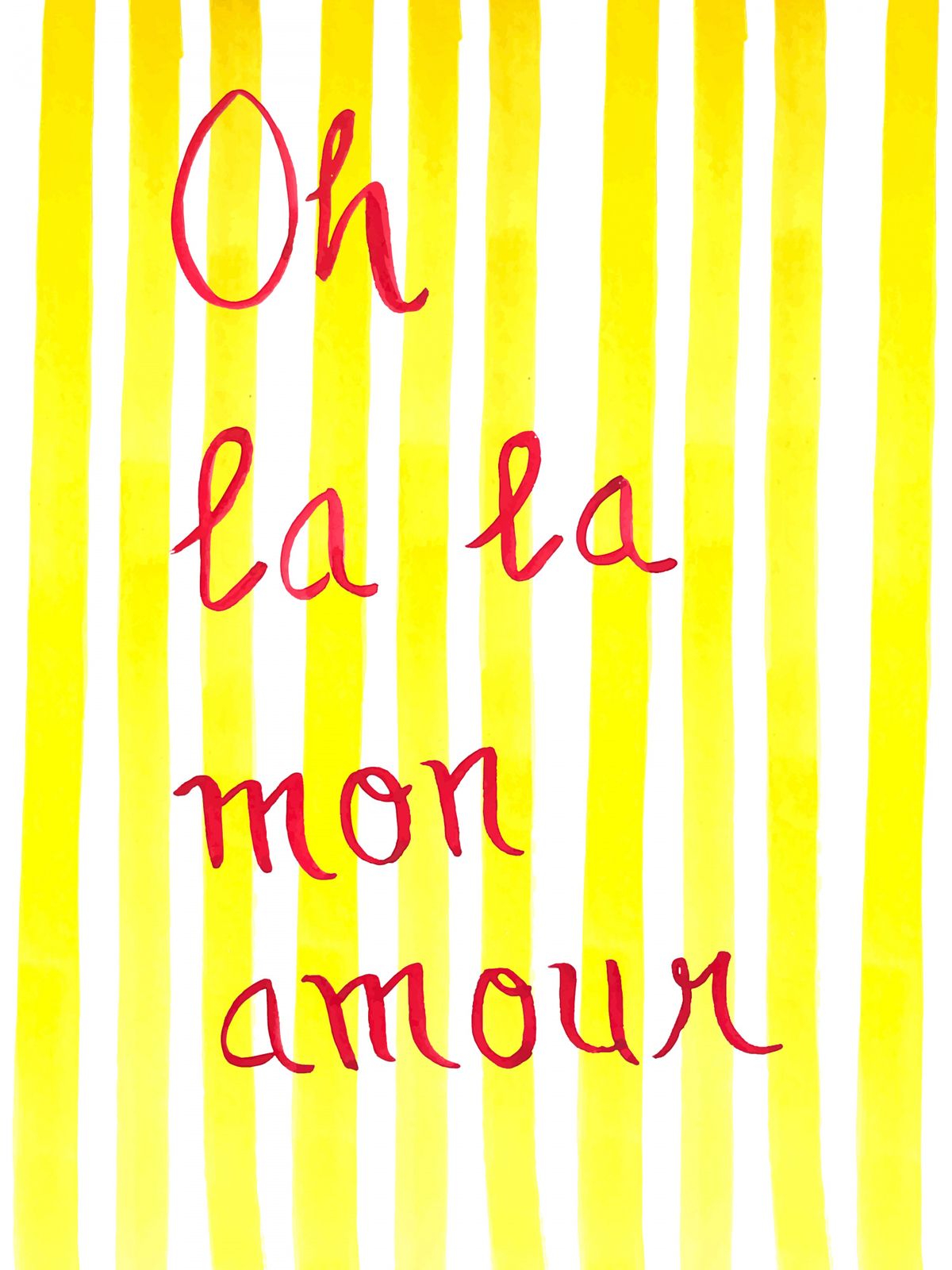 Poster - Oh La La Mon Amour