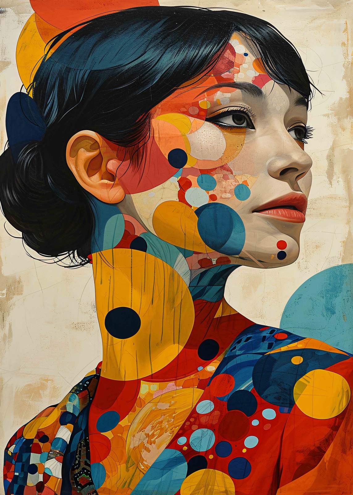 Poster - Abstract Colorful Portrait