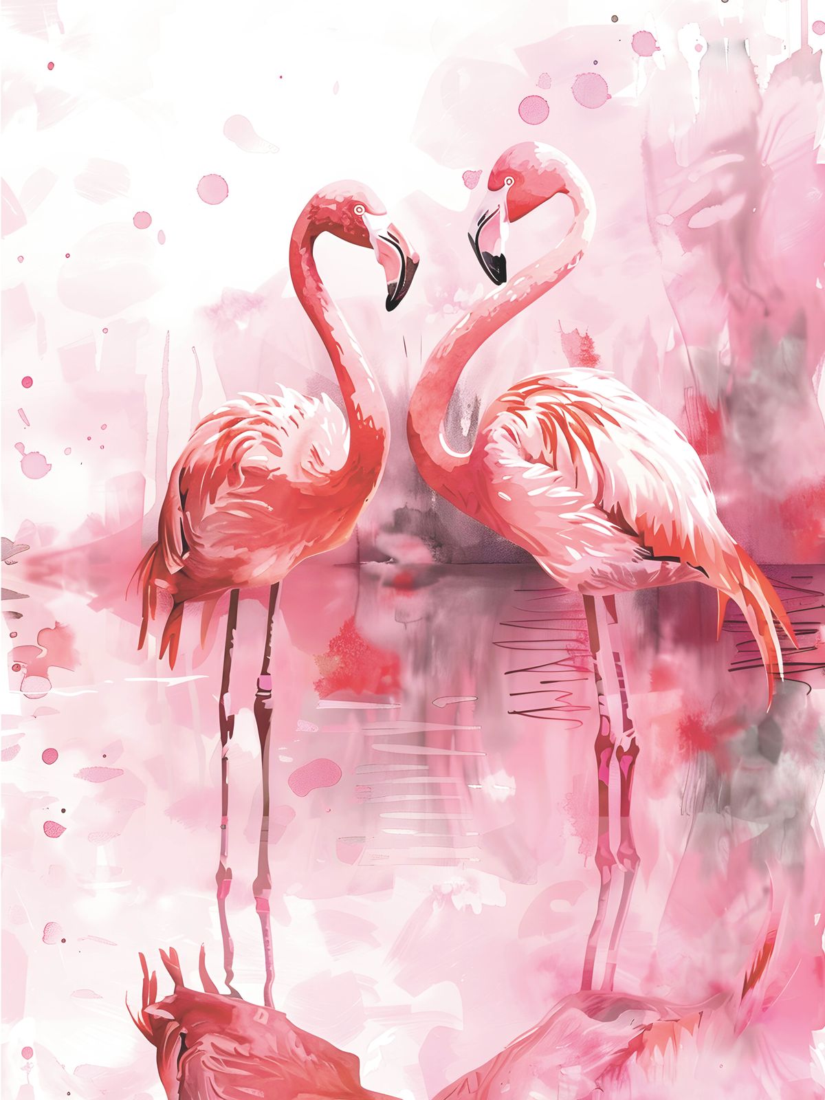 Poster - Pink Flamingos