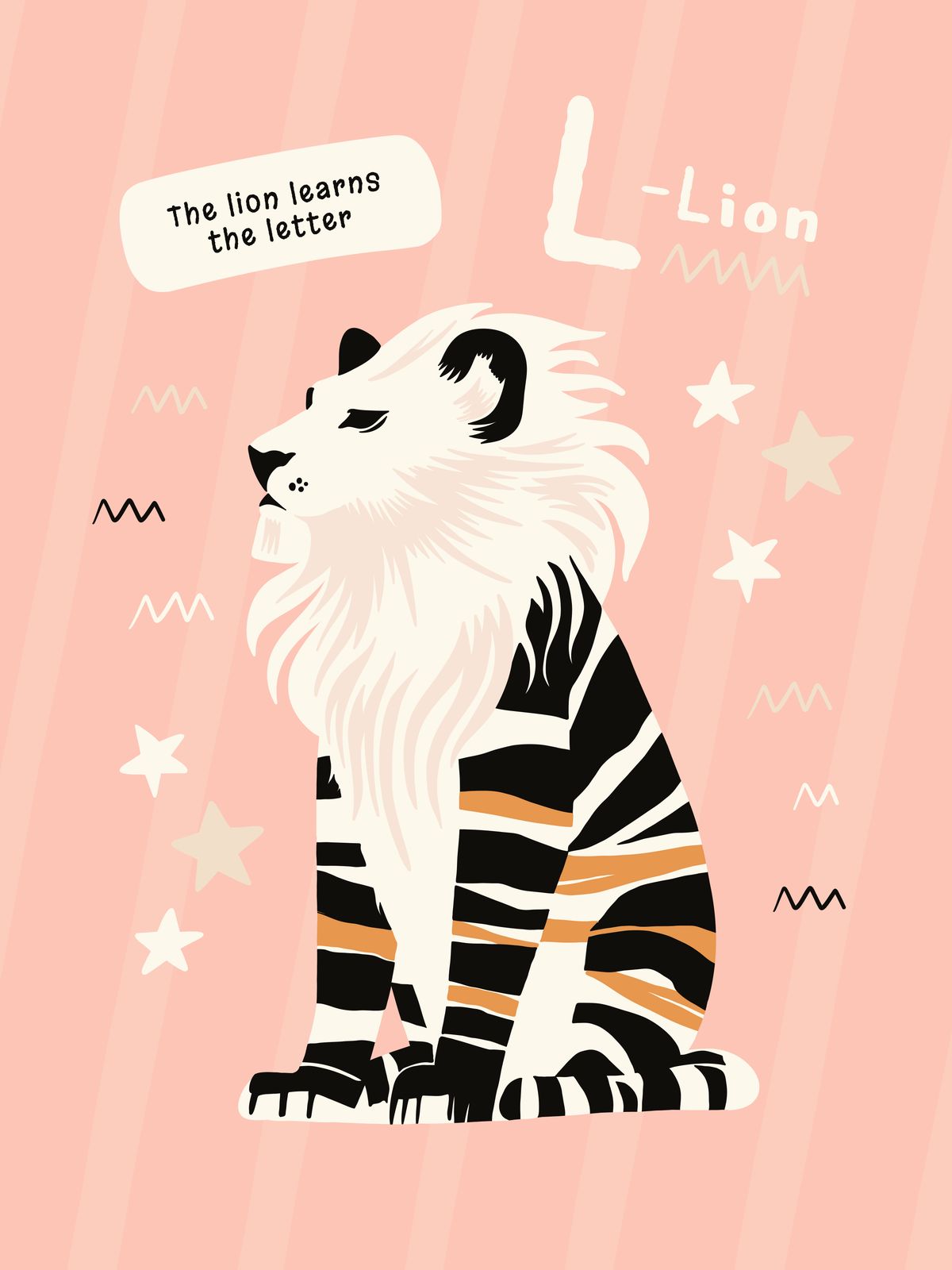 Poster - L is for Lion