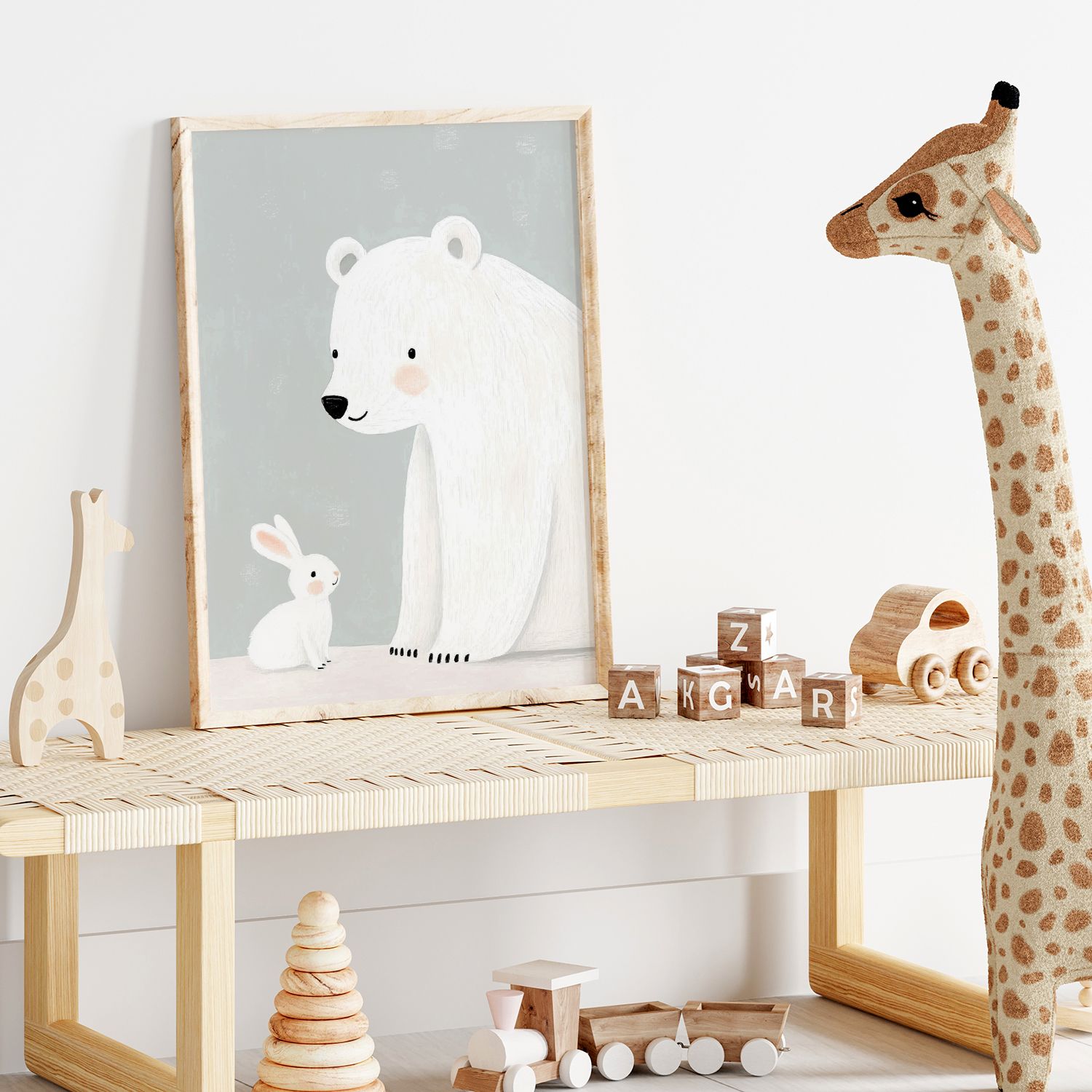 Poster - Bear and Rabbit