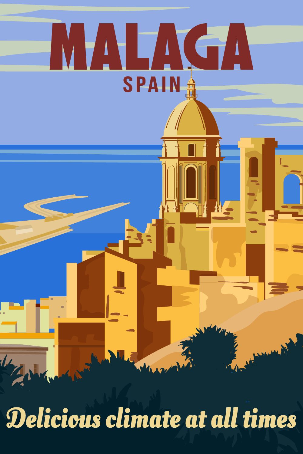 Poster - Malaga Spain
