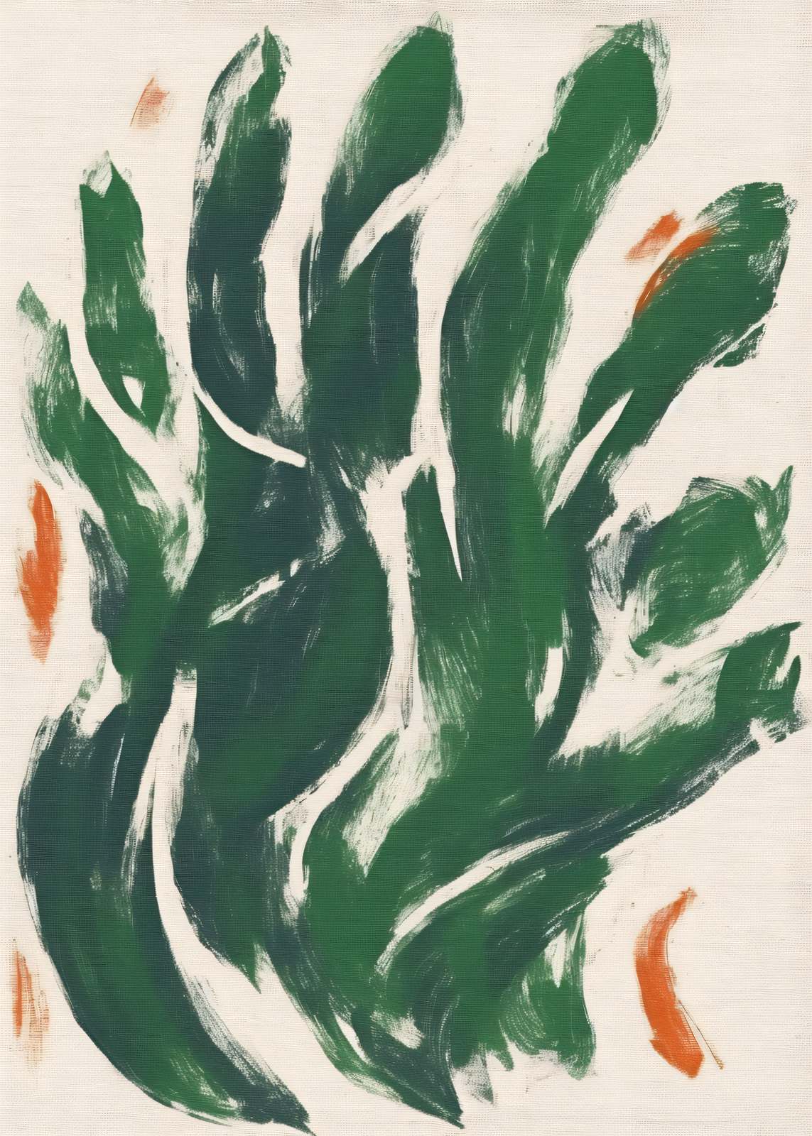 Poster - Green Abstract Art