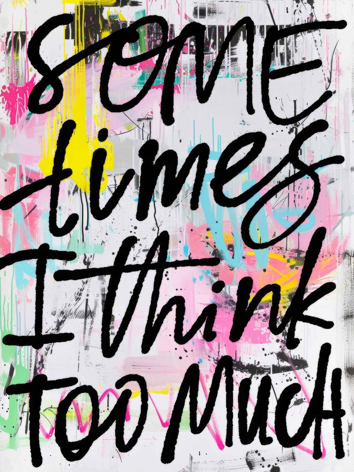 Poster - Sometimes I Think Too Much