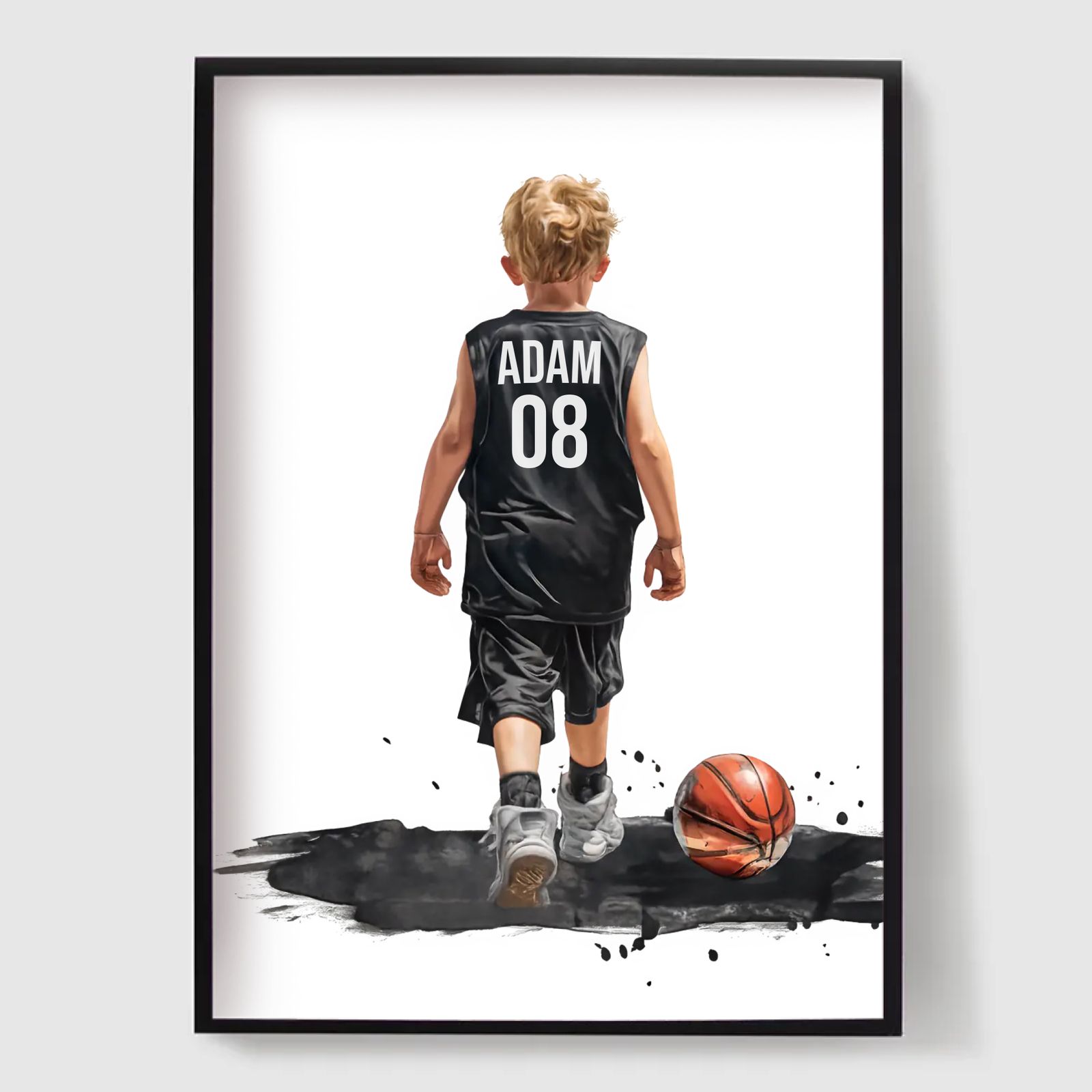 Personal Poster - Splash Basketball Boy