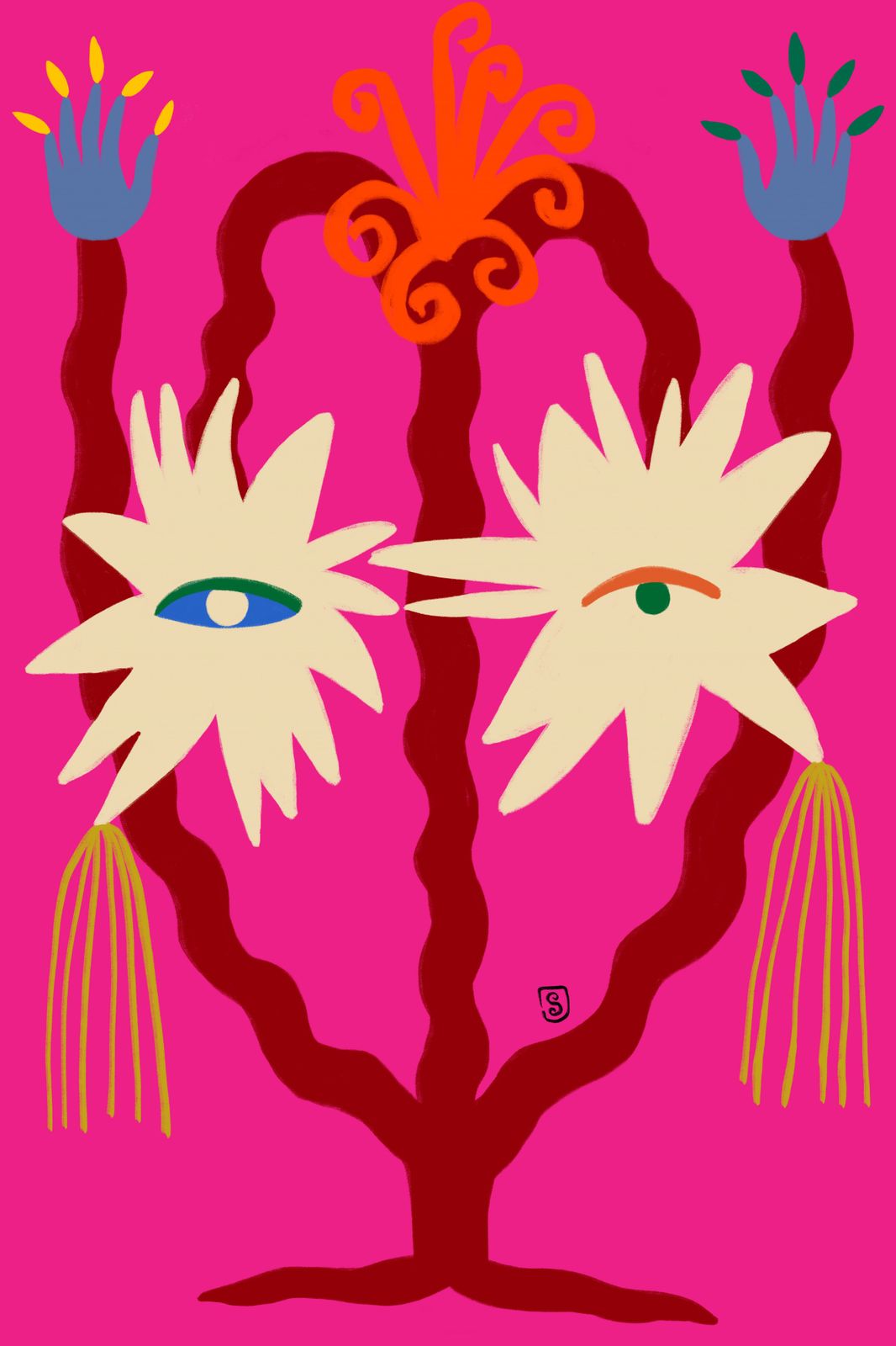 Poster - Abstract Floral Art