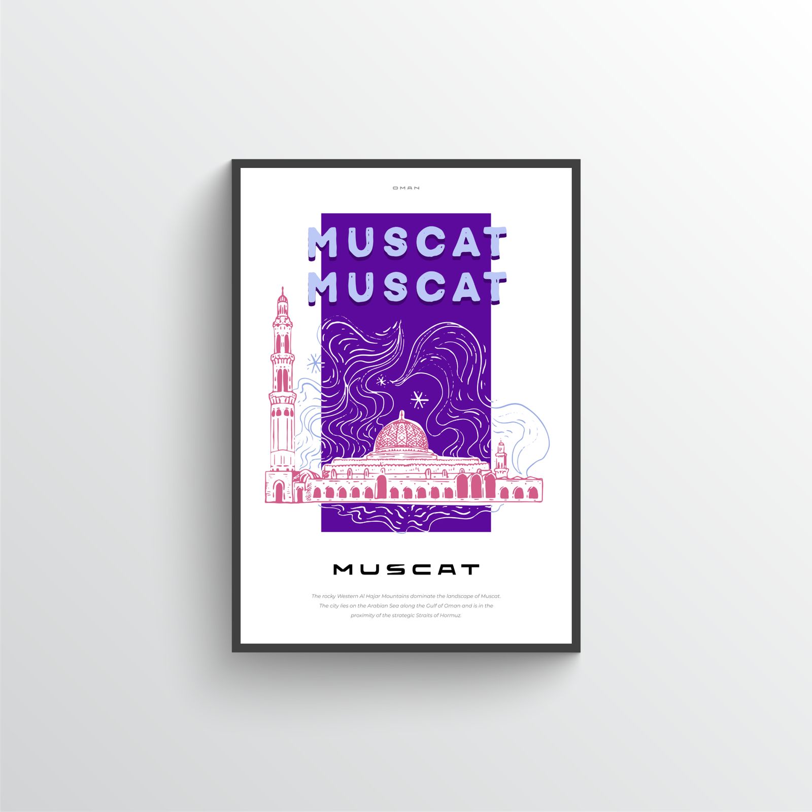 Muscat City Travel Poster