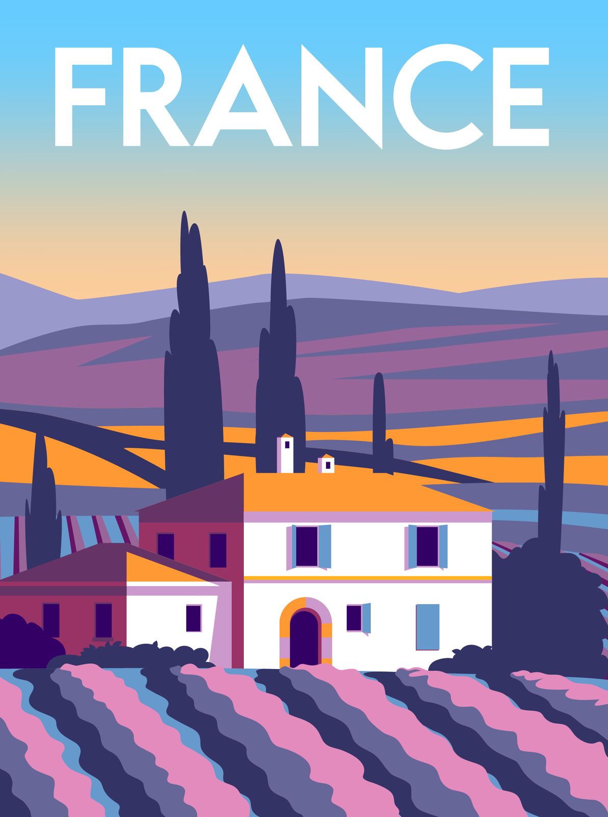 Poster - Landscape France