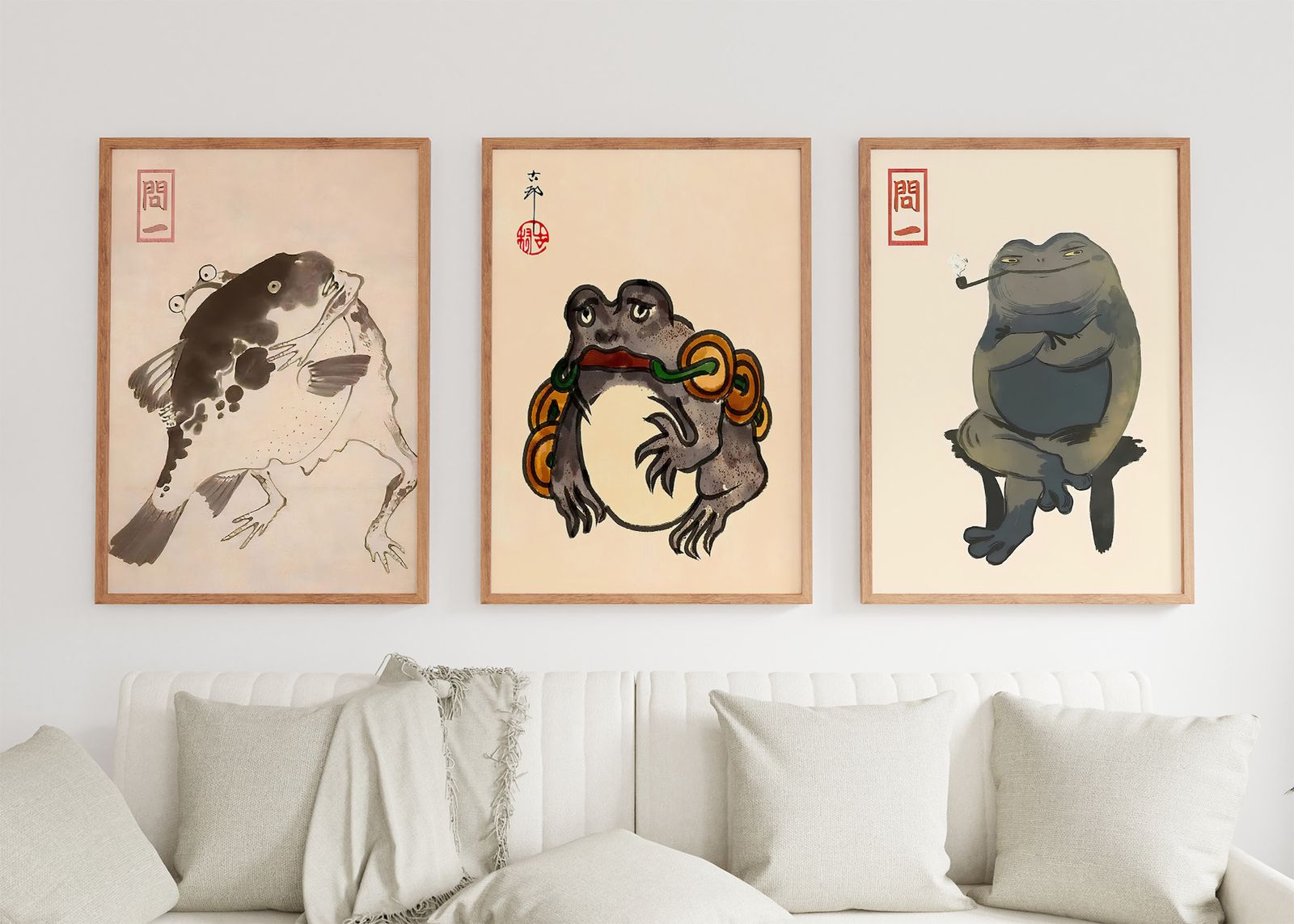Poster - Frog Art Collection / Set of 3