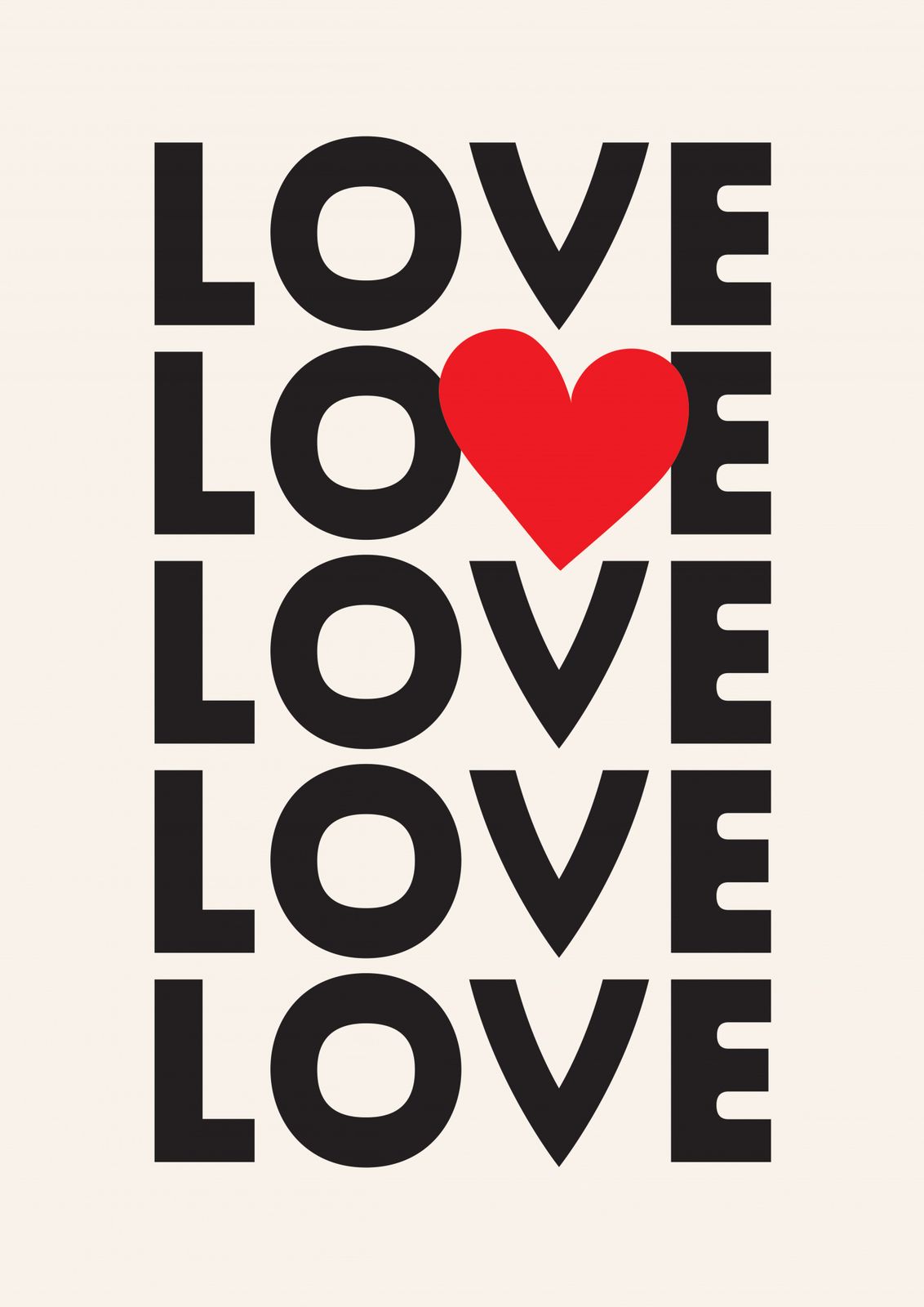 Poster - Love Typography