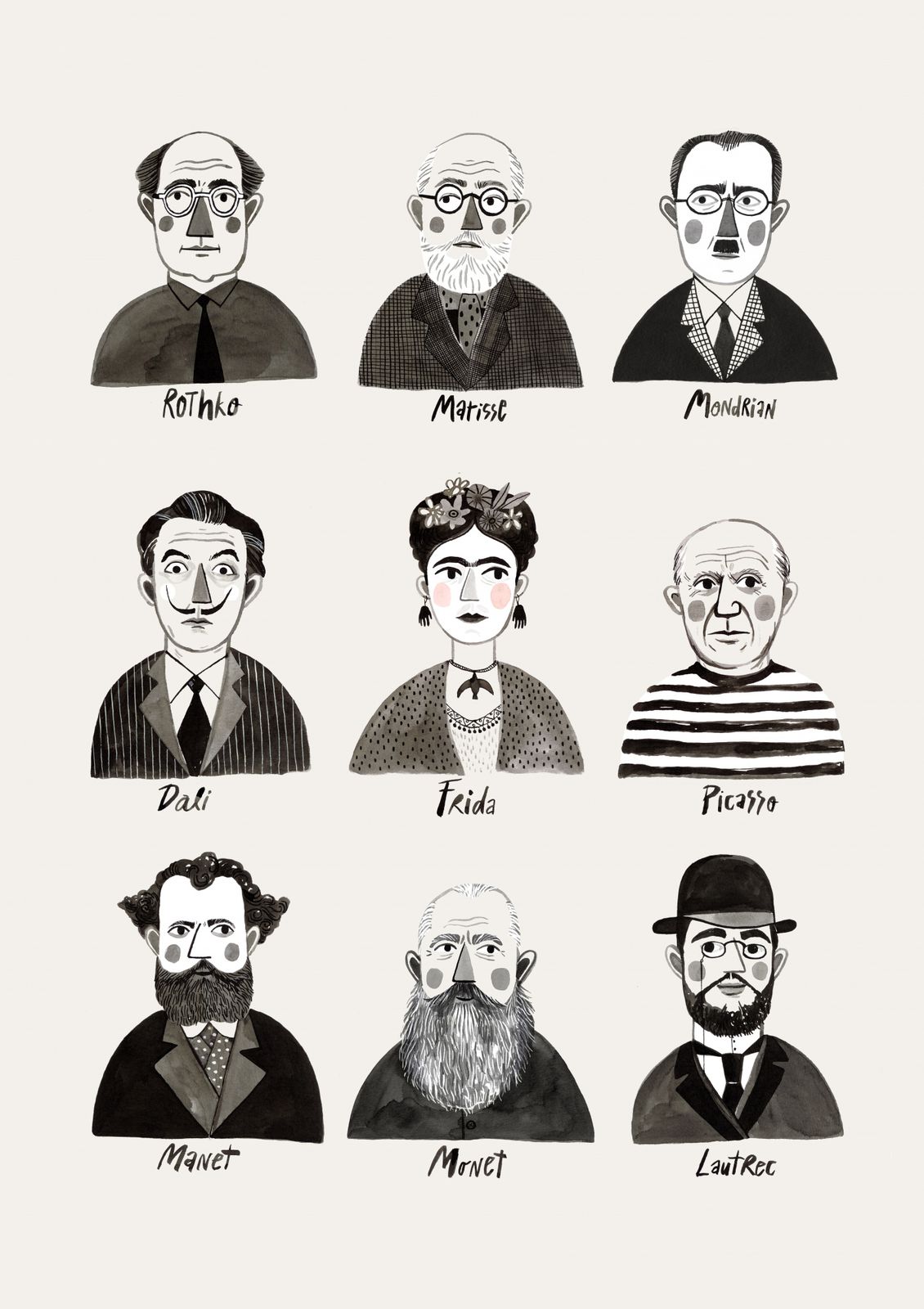 Poster - Famous Artists