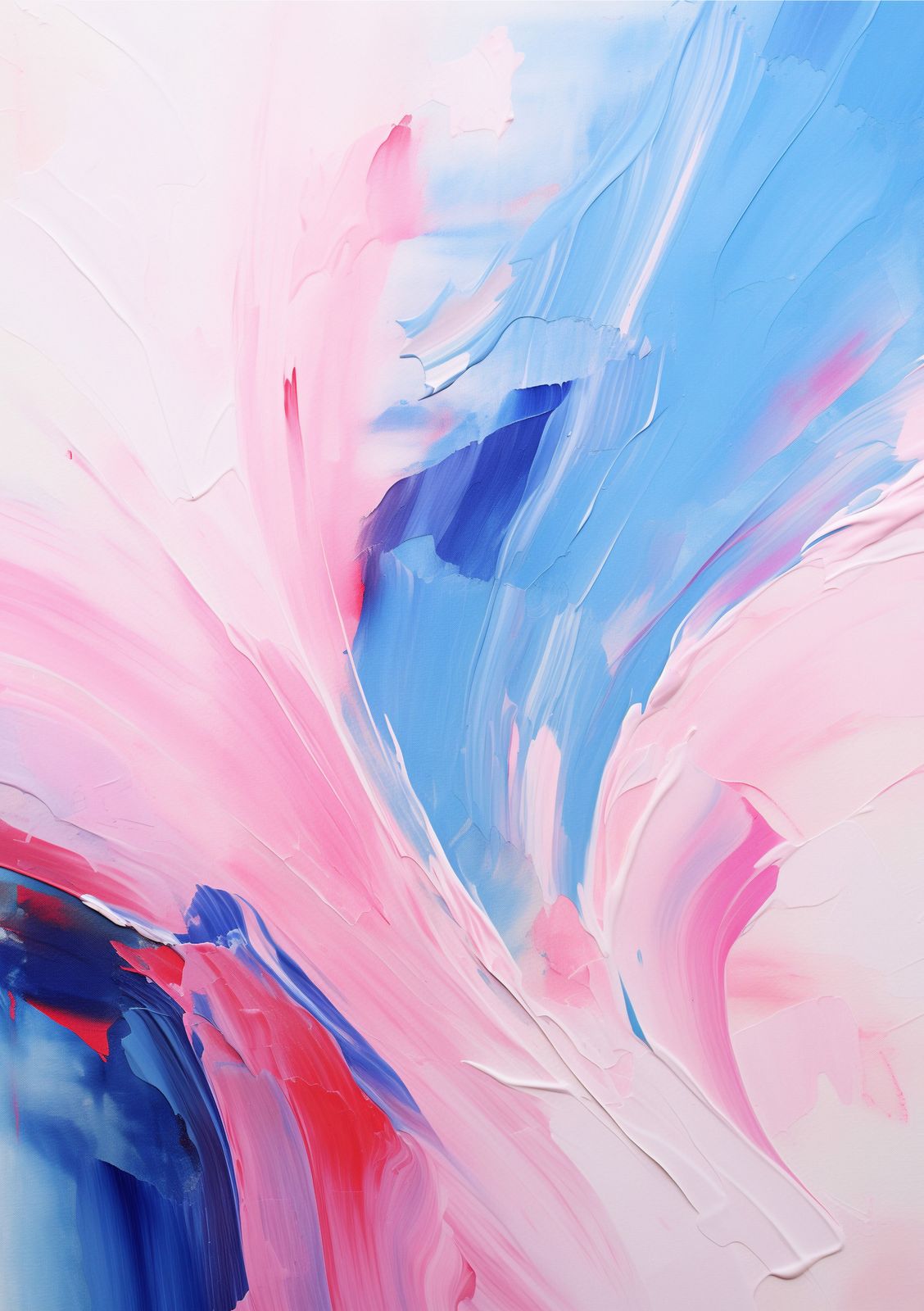 Poster - Pink and Blue Abstract