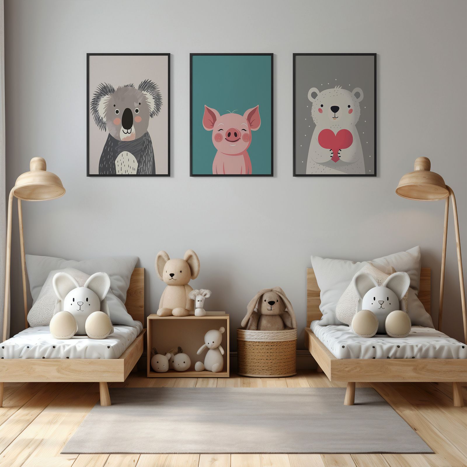 Poster - Cute Animal Collection / Set of 3
