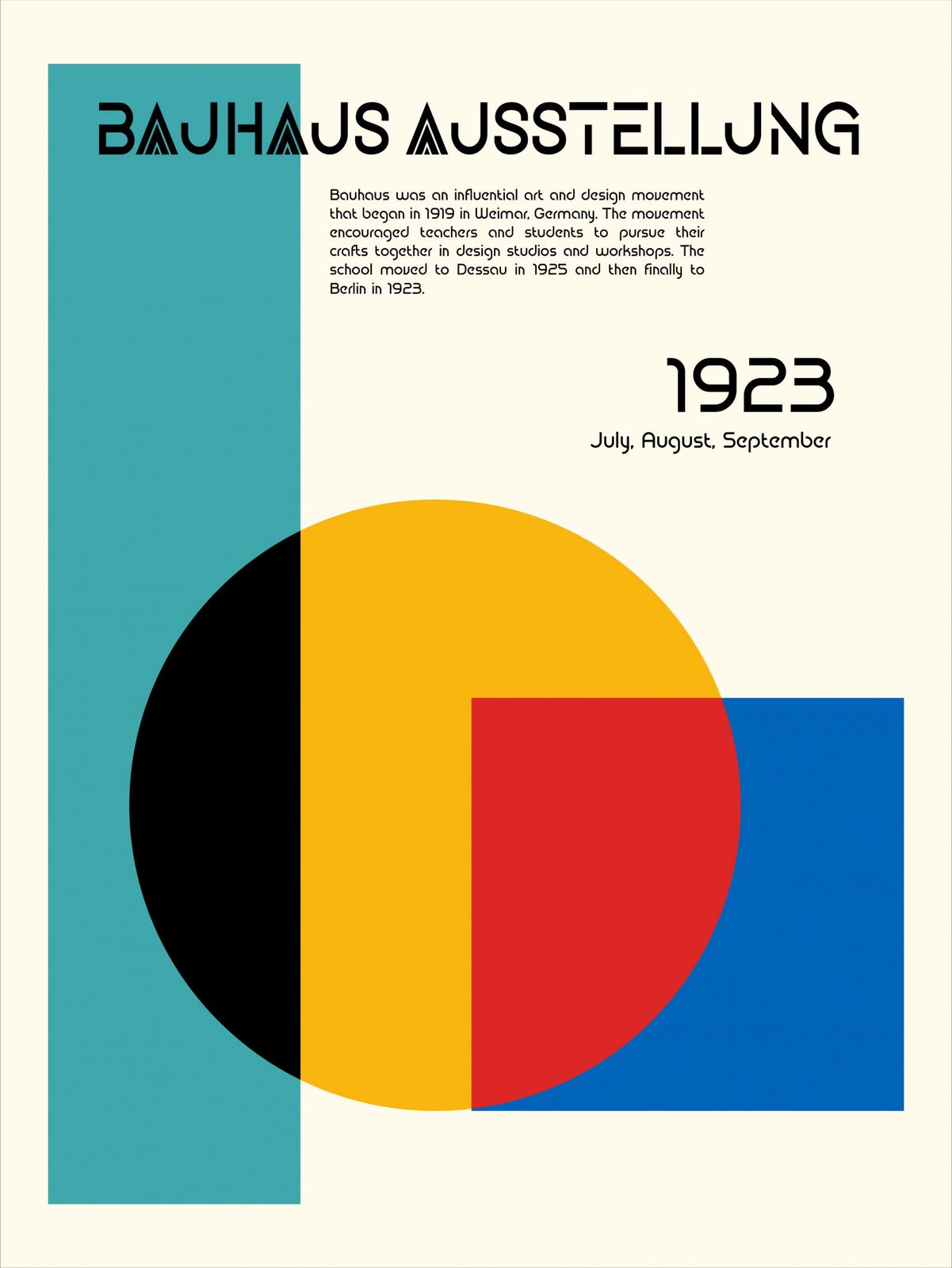 Poster - Bauhaus Exhibition 1923