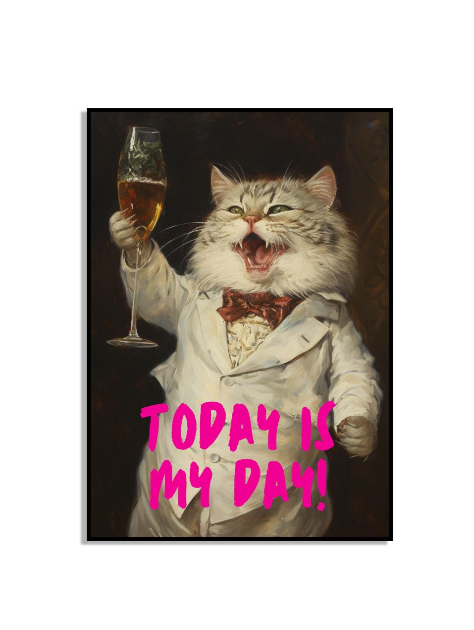 Cheerful Cat Wall Poster