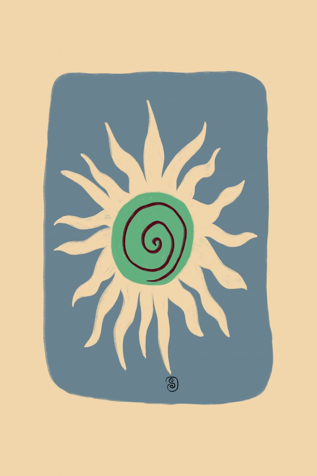 Poster - Abstract Sun Design