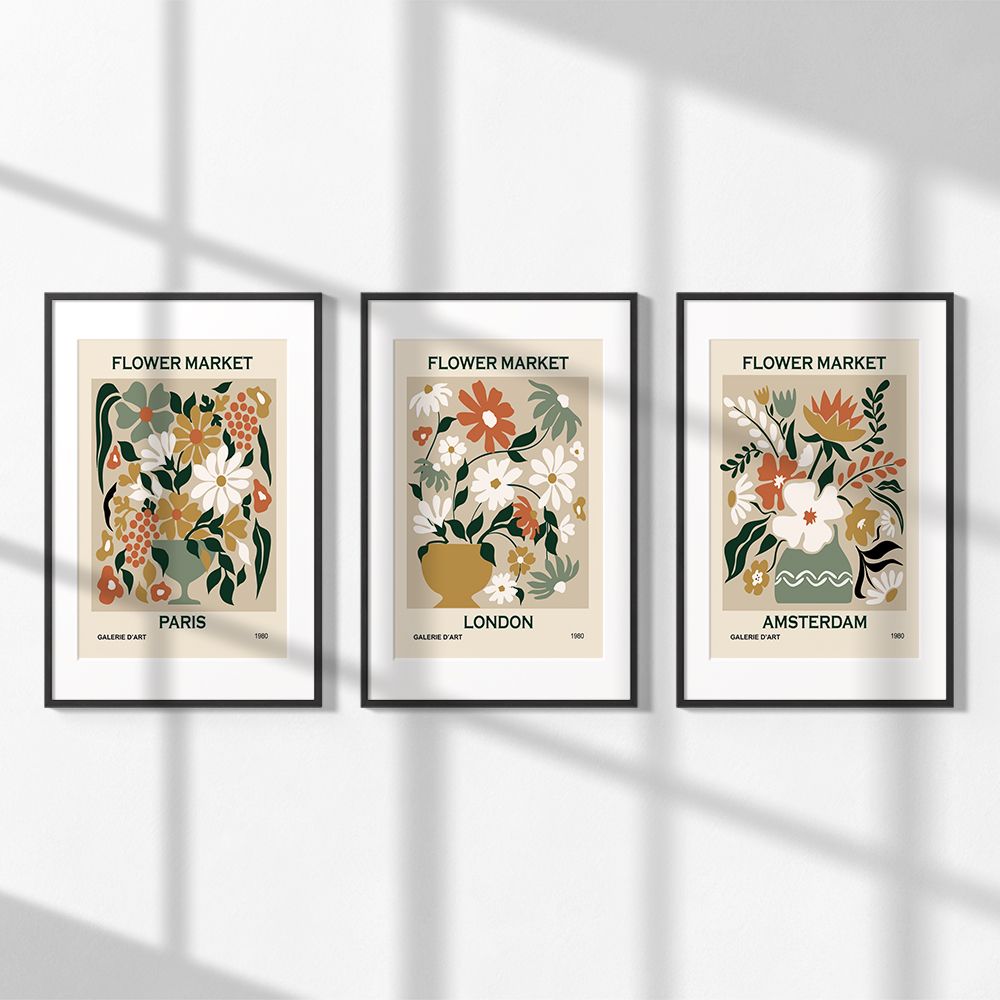 Poster - Flower Market Collection / Set of 3