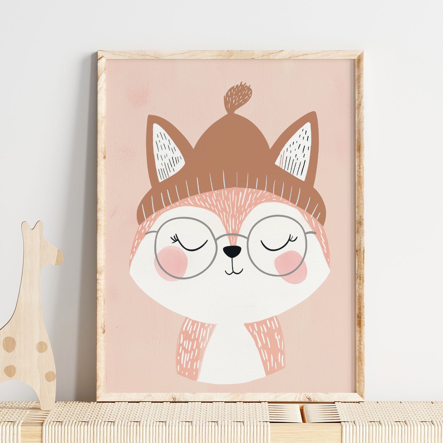 Poster - Cute Fox Illustration