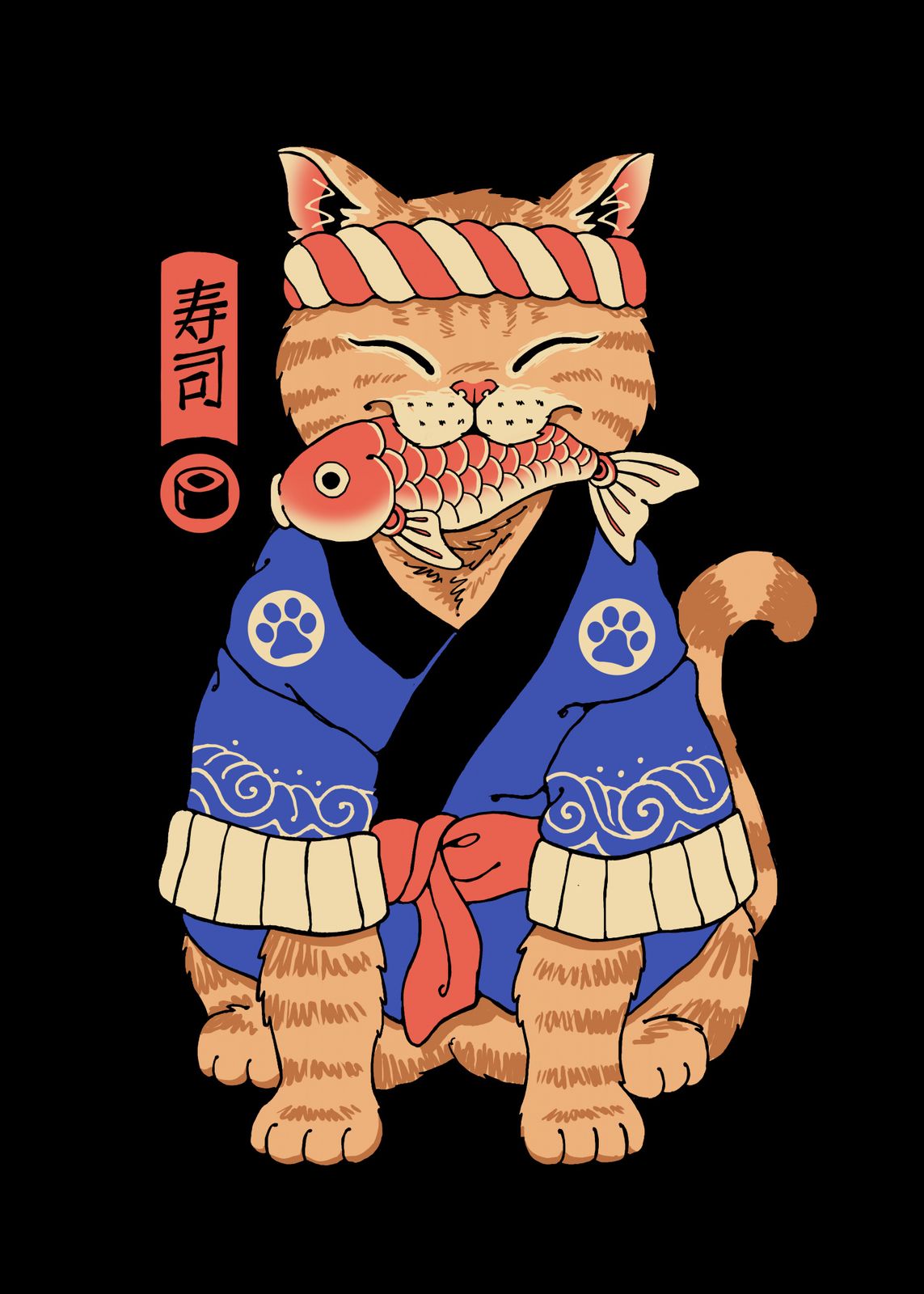 Poster - Sushi Cat