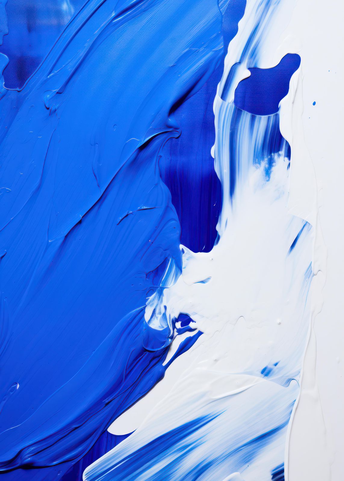 Poster - Blue Abstract Art