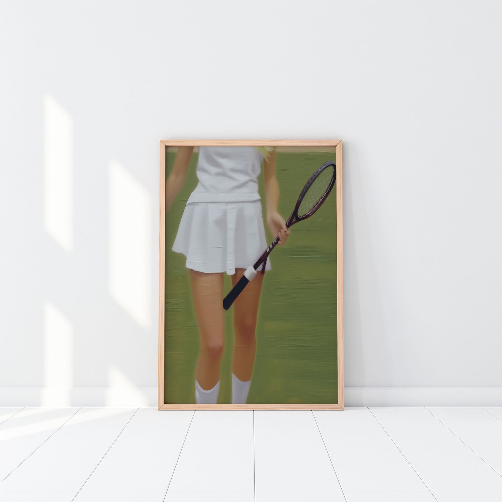 Poster - Tennis Player with Racket