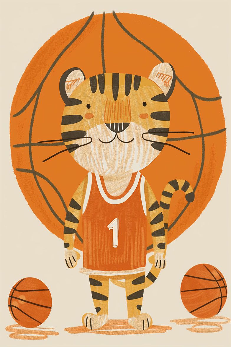 Poster - Basketball Tiger