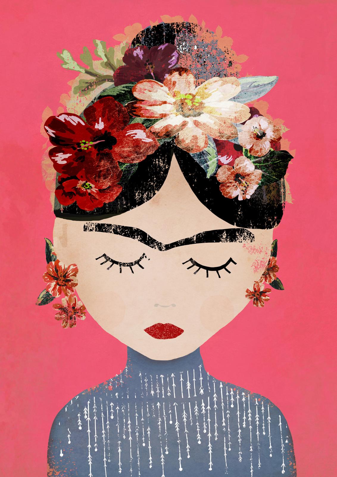 Poster - Frida Kahlo Inspired Art