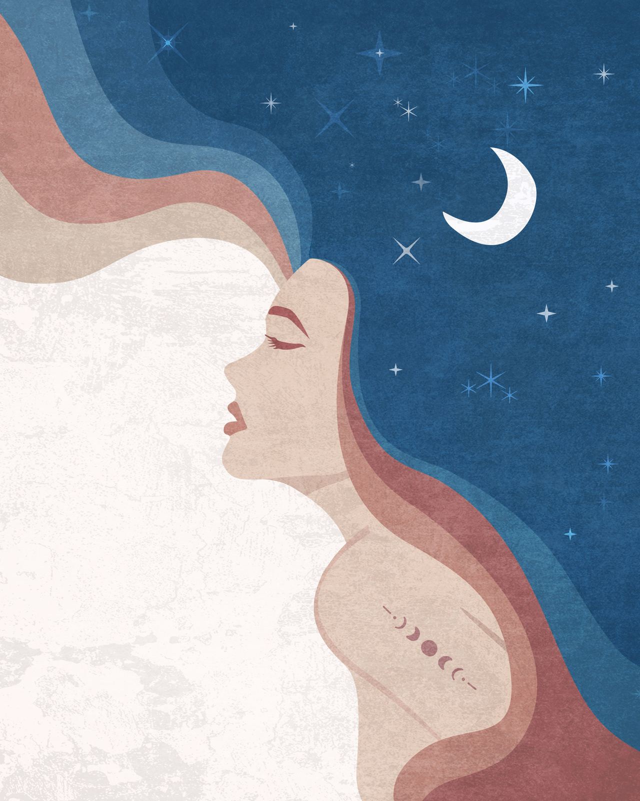 Poster - Dreamscape Moonlit Night