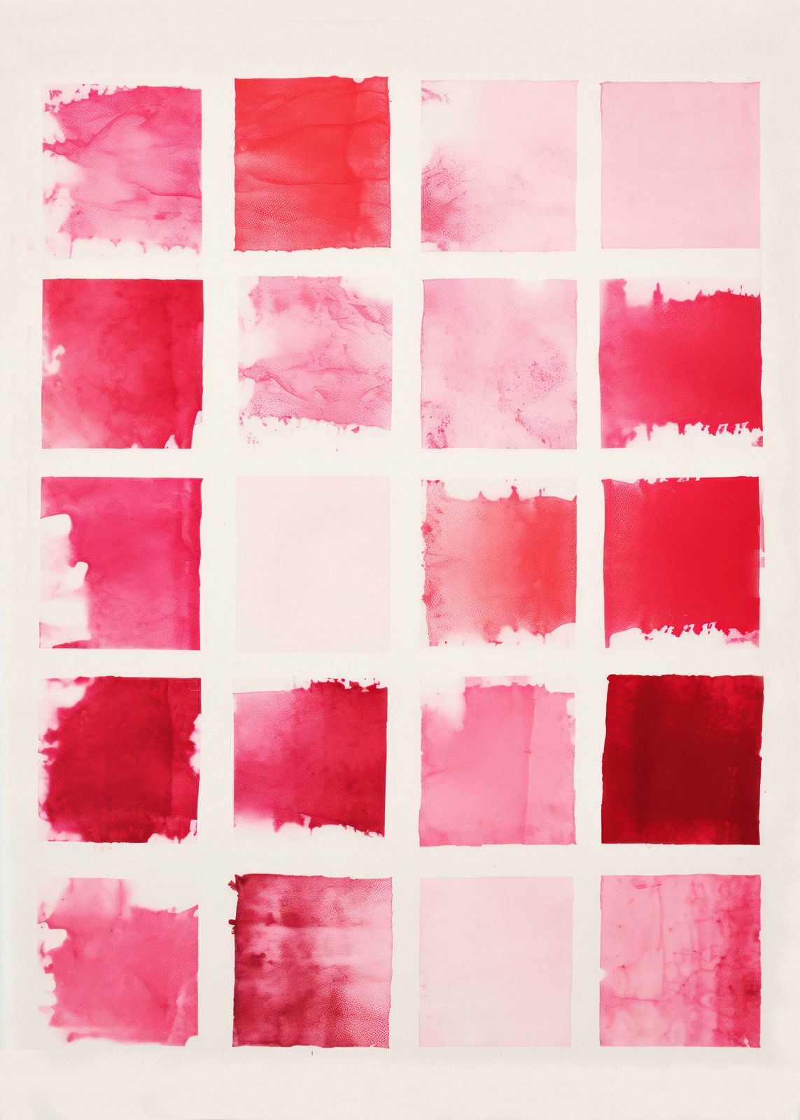 Poster - Red Watercolour Abstract