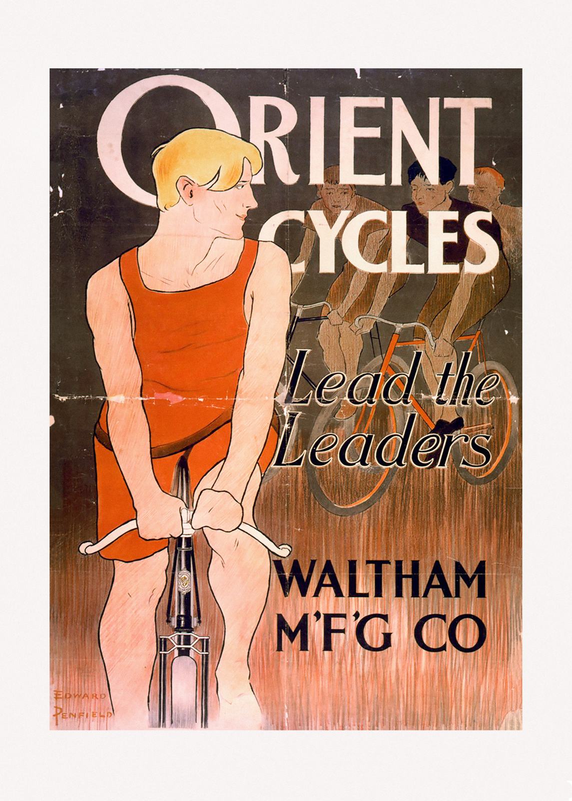 Poster - Orient Cycles by Edward Penfield