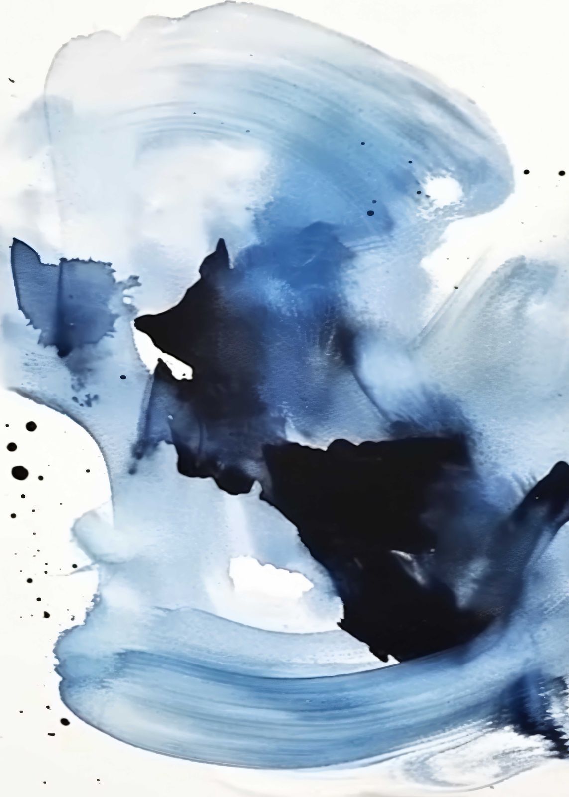 Poster - Blue Abstract Artwork