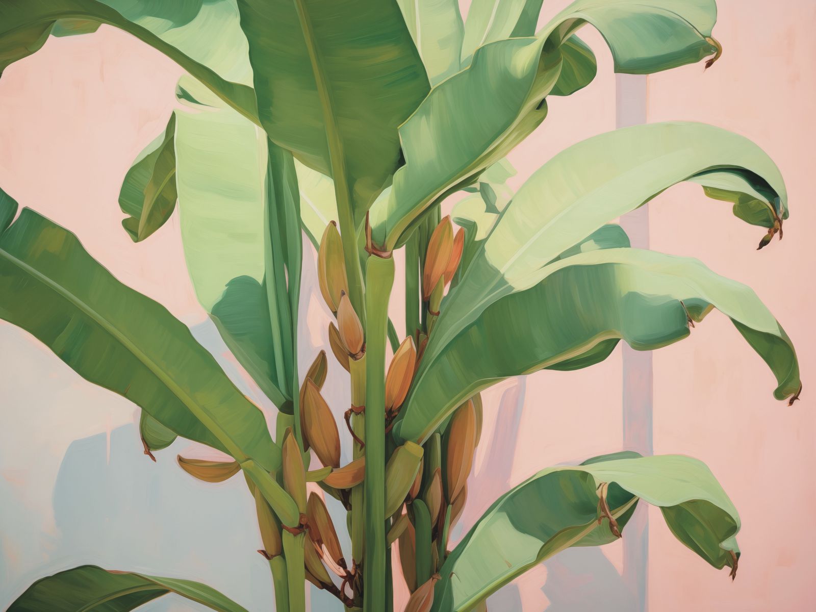 Poster - Tropical Banana Leaves